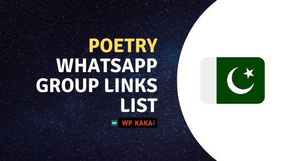 Pakistani Poetry WhatsApp Groups