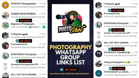 Photography WhatsApp group Links 