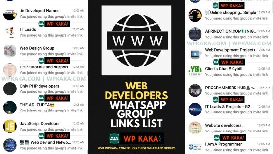 Web Developers WhatsApp Group links
