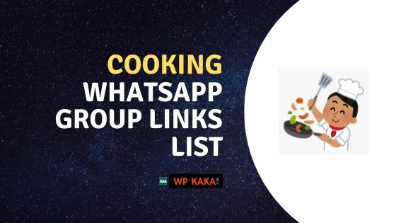 Cooking WhatsApp Group links