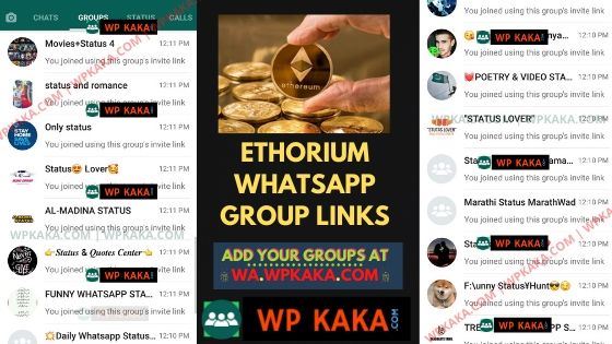 Ethorium WhatsApp Group links