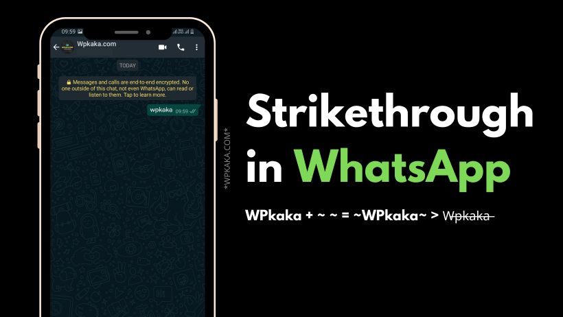 Strikethrough in WhatsApp